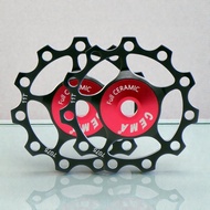 ลูกรอกตีนผี CEMA SRC-JW-B001-CF ฟูลเซรามิค (G5 Si3N4) บอดี้อลูมิเนียม 11T/11T สำหรับ Shimano/SRAM 10