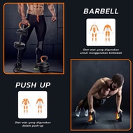 BARU!!! HTD Sport Fed Dumbell Barbel Set - Alat Fitnes Gym Set Alat