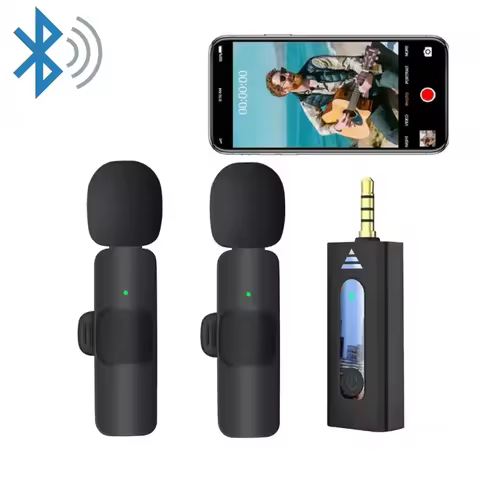 2023 Wireless 3.5mm Lavalier Lapel Noise Reduction Microphone K35 Mic For Camera AUX Speaker Live Br