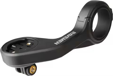 RAVEMEN AOM01 Out-Front Bike Mount Bicycle Bracket Compatible with Garmin Computers/GPS/GoPro/COOSPO