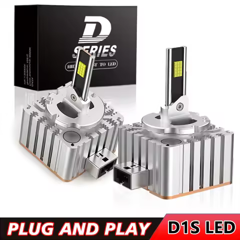 2PCS D1S LED D3S Car Headlight Bulbs D2S D2R D4S D4R D8S Lights 6000K Turbo Bi-Led CSP Lamp 1:1 Plug