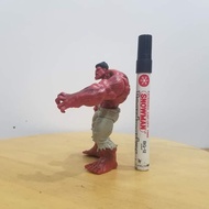 Action Figure Toy Red Hulk About 4inch Height Recast Marvel Un