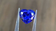 👑罕有11卡大粒天然坦桑石精品心形裸石 海洋之心👑11ct Natural Tanzanite Heart Gemstone