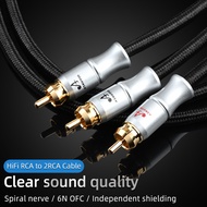 ATAUDIO HIFI Stereo RCA Cable RCA Cable High-performance Premium Hi-Fi Audio cable 1RCA to 2RCA Interconnect Cable