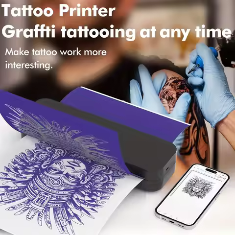 Marklife Bluetooth Thermal Printer M08F D210 Wireless Inkless Tattoo HD Printer Maker Compatible wit