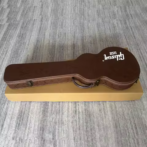 Guitar case for Les Paul guitars,Gibson LP electric guitar case, vintage style brown surface hard ca