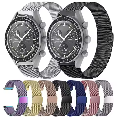 Milanese Loop For Omega x Swatch joint MoonSwatch Stainless Steel Magnetic Strap For Swatch MoonSwat