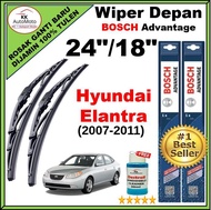 Hyundai Elantra 2007-2011 Wiper 24"/18" - Bosch Advantage Wiper BA2418