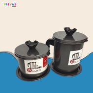 FR-C414 Gelas Saringan Minyak 2 Liter Anti Karat Oil Pot Teko / Wadah Penyaring Minyak Goreng Tempat Penyimpanan Minyak