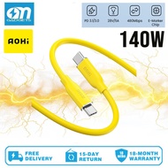 AOHI AOC-L014 140W USB C to USB C Cable PD 3.1 Type C Fast Charging Cable 3.3ft, Yellow