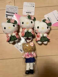 Hello Kitty 抹茶和服/黑皮長腿學生Hello Kitty 「日本限定」