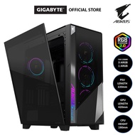 Gigabyte Aorus C500 Glass Mid Tower E-ATX PC Case RGB Desktop Chassis Pre-installed 4 ARGB Fans PC C