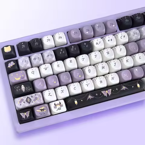 Cute Keycaps Moa Customized Keyboard Iso Layout Keycaps Alice 2.25/2.75U Spacebar Wish Witch Theme