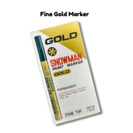 Fine Gold Marker Snowman marker