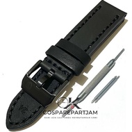 [Watch Accessories] STRAP ORIGINAL EXPEDITION Watch LEATHER STRAP 22MM 24MM - Black, 24