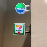 Magnetic Fridge Stickers Convenience Store Magnets Light Signs Model Ornaments 711 Luminous Light Bo