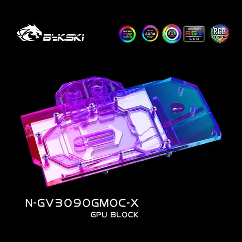 Bykski Water Block Use for GIGABYTE RTX 3080 GAMING OC 3X 10G/3090/3080ti GPU Card / Thickened Coppe