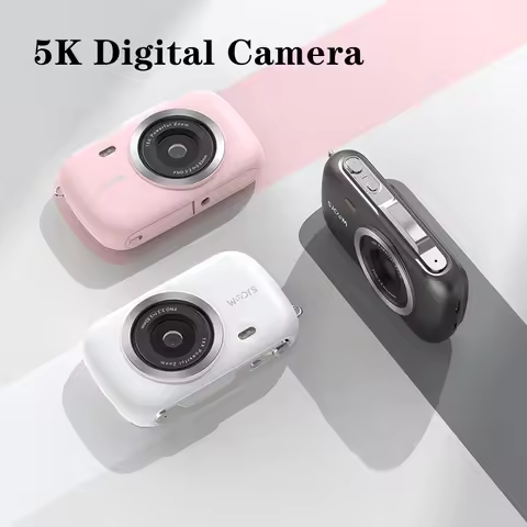 ZV100 80MP 5K Digital Camera for Photography 2.7" LCD Video Autofocus Anti-Shake Camera with 18X Zoo