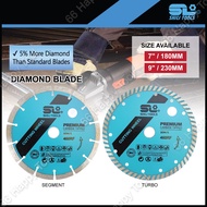 SHILI TOOLS Diamond Blade 7inch/9inch Cutting Disc Saw Blade Wheel Disc Turbo/Segment Ceramics Marbl