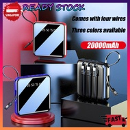 SG [READY STOCK] Portable Mini Power Bank 20000mAh Fast Charger Digital Display Power Bank Slim Batter