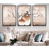 Mirror Laminate Painting - Dining Room Wall Painting Vase 3D Art