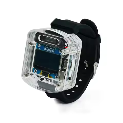 DIY Electronic Watch Kit 0.96Inch OLED Display Xiaozhi AI Smart Voice Watch Functionality Black