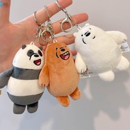 We Bare Bears Plush Keychain Fashion Anime Character Plush Figure Toys