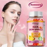 Suportahan ang Malusog na Buhok, Balat at Kuko Gummies na may Collagen at Biotin sa Tropical Citrus 
