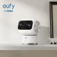 Eufy Security Indoor Cam S350 กล้องคู่ กล้องรักษาความปลอดภัย 4K UHD พร้อมซูม 8 360° กล้อง จอภาพเด็ก 