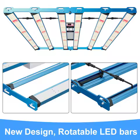 2026 Kingbrite P55 480W LM301H EVO+OSR (660nm+730nm)+UV Rotatable Bars Led Grow Lamp Plant Light