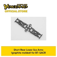Yokomo Short Rear Lower Sus Arms (graphite molded) for B7-SACR (BD-008RS)