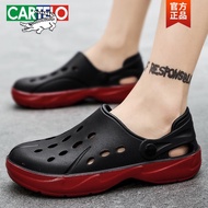 K-J Cartelo Crocodile（CARTELO）Plus Size Hole Shoes Men's Non-Slip Thick Bottom for Outdoors Casual Breathable Sandals Su