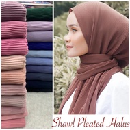 Shawl Pleated Halus Corak Premium Collection