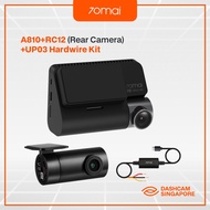 70mai A810 4K UHD Dashcam [Global Edition] | Sony Starvis 2 IMX678 | Front & Rear 4K Car Camera