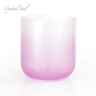 Crystal Soul 432Hz Pink Gradient Crystal Singing Bowl Perfect Accurate Sound Nature Frequency Used f