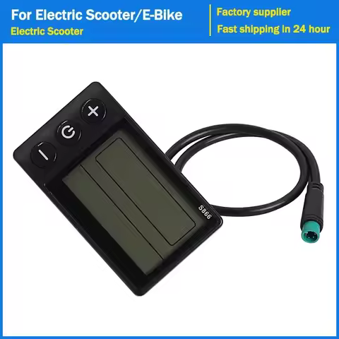 E-bike LCD Display 24V/36V/48V/60V for E Bike Electric Scooter Bicycle S866 Display Panel Conversion