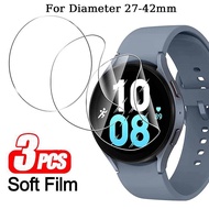For Diameter 34mm 33mm 32mm 31mm 30mm 29mm 1-3Pcs Universal HD Soft Hydrogel Film Round Smart Watch 