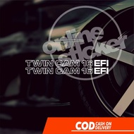 Twincam 16 EFI great corolla sticker | Cutting lights up