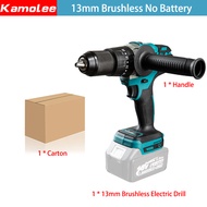 【COD】Kamolee Premium Makita Versi 18V Brushless Pengisian 10 Mm/13 Mm Portabel Obeng Bor Listrik Ala