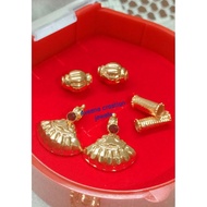 Gold Plated Thali items (No chain , no thali) not 916
