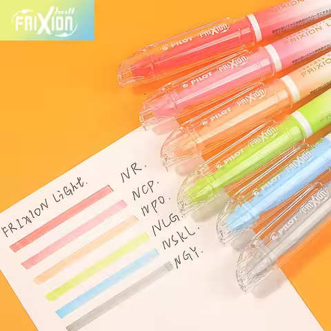 Japan Pilot Frixion Light Erasable Highlighter Pen Pastel Macaron Candy Color Kawaii School Supplies