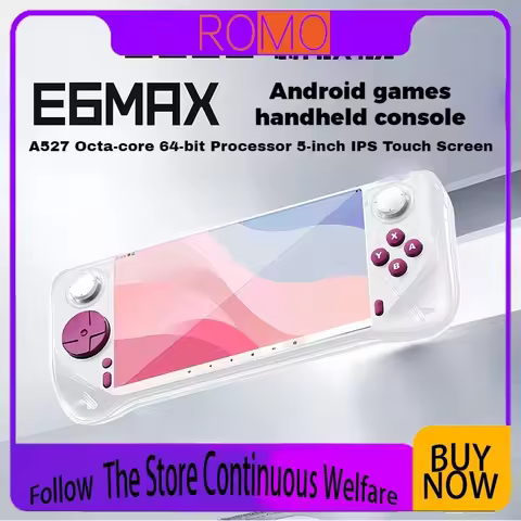 2025 E6MAX Android Gaming Handheld Portable 5-inch Touchable IPS Screen 20000+ Gams Supports WIFI6 V