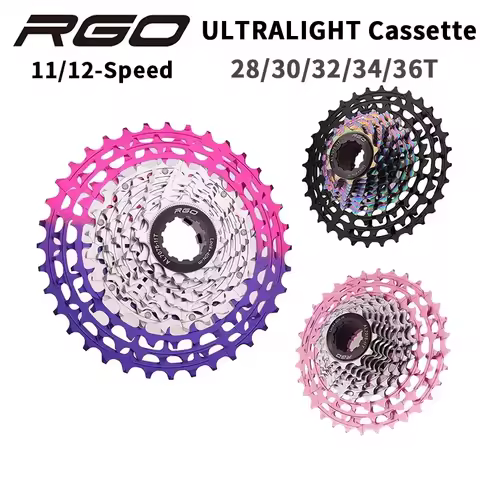 RGO Ultralight Road Bike Cassette SL 11/12Speed 28-36T CNC Hollow HG Structure Freewheel K7 11V 12V 