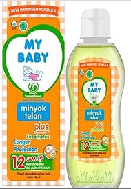 My Baby Minyak Telon Oil Plus With Eucalyptus Longer Protection (12 Hours Protection) - 90Ml