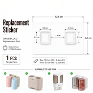ECOCO Wall Mount Sticker Pelekat Glue Gum Replacement ECOCO Goods sticker Spare Units Sticker For EC