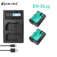 Digital Battery EN-EL15 EN EL15 2500mAh Camera Bateria Batteries Charger for Nikon D500 D750 D7100 D7000 D800 D800E D810