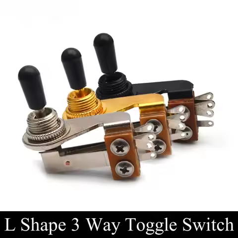 3-Way Toggle Switch Guitar Guitar Pickup Switch L-Shaped 3-Way Toggle Switch Selector Guitar Accesso