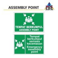 Emergency Assembly Point Sign