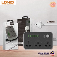 ORIGINAL LDNIO SC3604 Power Strip 3 Universal Socket with 6 USB Output 3.4A & 2m UK Plug Extention P