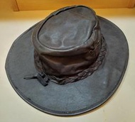 二手 Jacaru 100%澳洲袋鼠皮帽 防水黑色 XL